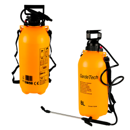 GardeTech Drucksprüher 8 L mit Lanze, Schlauch und Schultergurt