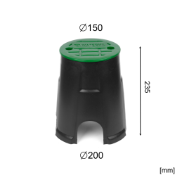 WATERMIL Ventilbox MINI rund – Ventilkasten Bewässerung