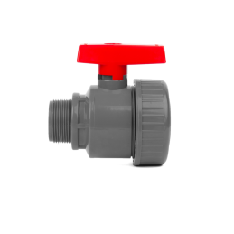 WATERMIL PVC-Kugelhahn AG×IG Einzelverschraubung PN16 – Absperrhahn