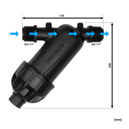 WATERMIL Y-Siebfilter 1 Zoll – Edelstahl Bewässerung 6 m³/h