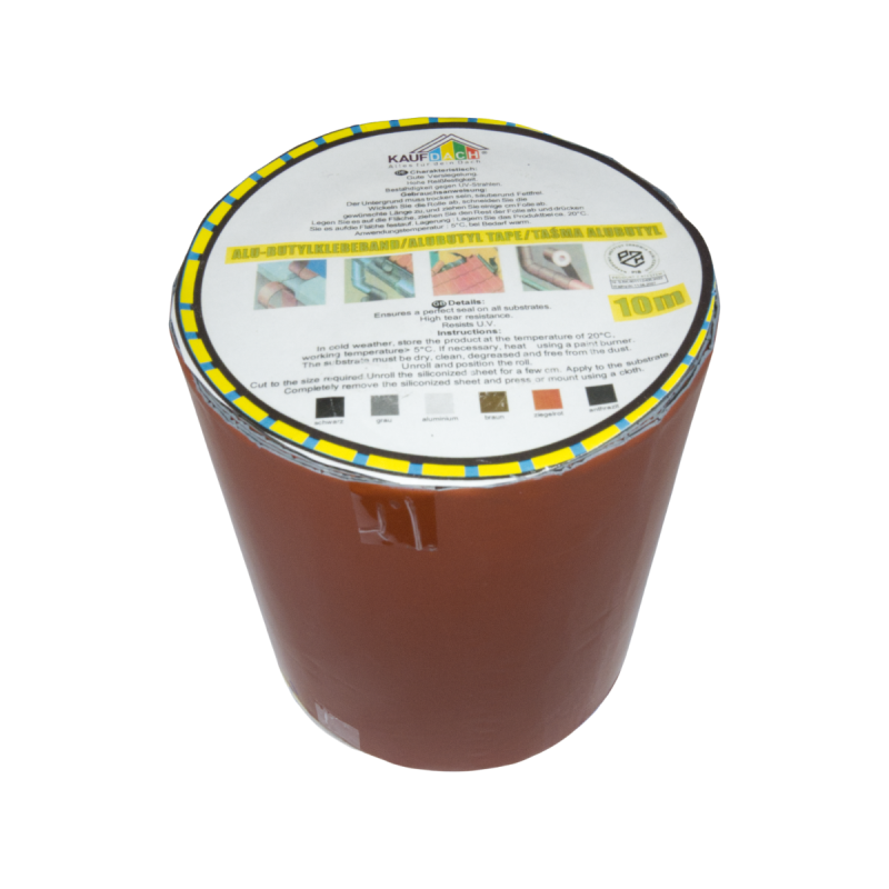 KAUFDACH® ALU-BUTYL Dichtband Ziegelrot (RAL8004) 50-940mm