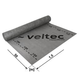 VELTEC 150 Unterspannbahn 75 m² – diffusionsoffen, wasserdicht