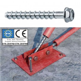 WDBLS Betonschrauben Sechskantkopf Ø8 x 80mm