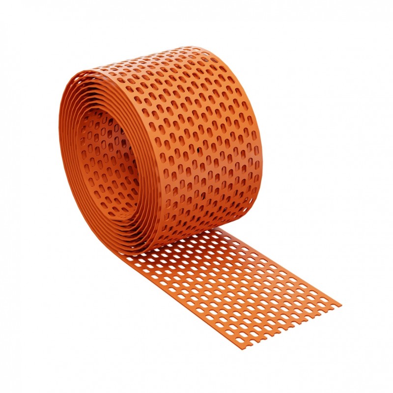 5lfm Eurovent® Traufgitter Lüftungsband RAL8004 (ziegelrot)