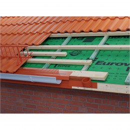 5lfm Eurovent® Traufgitter Lüftungsband RAL8004 (ziegelrot)