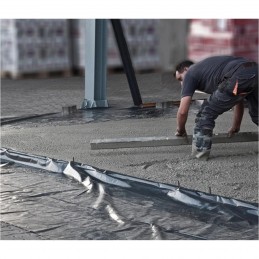 4m x 25m PE TYP500 Schwarze Baufolie 0,5 mm (100qm) T40%