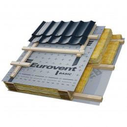 75qm Eurovent® BASIC 3-lagige Dachmembran 100g/m2