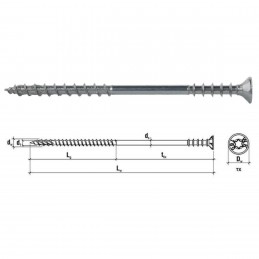 100 Stück 6,0x90mm TX30 WKSS Justierschrauben