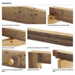 Vollgewindeschrauben 8,0 x 180 mm Konstruktionsschrauben Holzbau