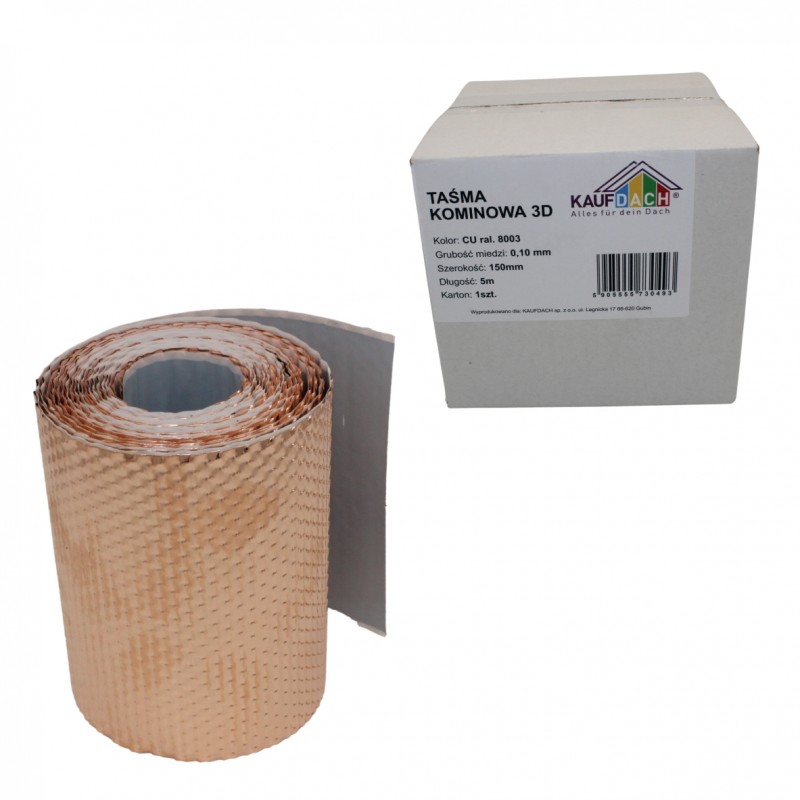 5lfm Kupferband mit Butylkleber Anti Moos Mossstop