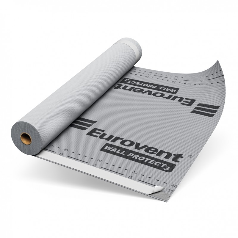 Eurovent WALL PROTECT 3 SK2 Fassadenbahn 75m² | Windsperre SK2