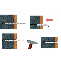 100 Stück 8x100mm Schnellmontagedübel mit TX-Antrieb | ETA-zertifiziert