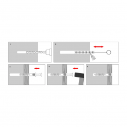 100 Stück 8x120mm Schnellmontagedübel mit TX-Antrieb | ETA-zertifiziert