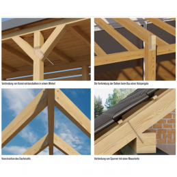 250 Stück 4,0x60mm TX20 Senkkopf-Holzbauschrauben mit TX-Antrieb