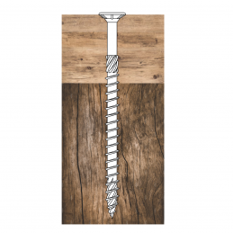 50 Stück 8,0x280mm TX40 Senkkopf-Holzbauschrauben mit TX-Antrieb