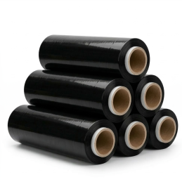 Stretchfolie Schwarz 23my 500mm | Handstretchfolie 3,0kg